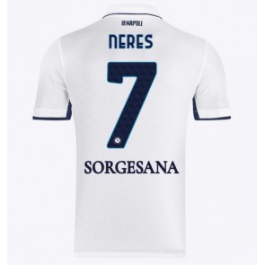 SSC Napoli David Neres #7 Replika Udebanetrøje 2024-25 Kortærmet
